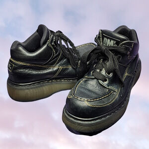 Rare Vtg Made in England Black Lace Up Classic Chunky Doc Dr Martens Sz 8 Mens